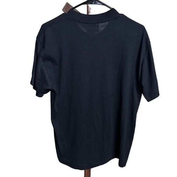 Vintage Try Burning This Flag American Patriot Shirt Small Black Single-Stitch - Picture 2 of 4